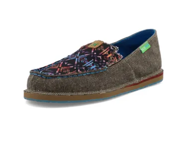 Banshee Twisted X Slip - On Loafer - Eco Dust & Blue Aztec