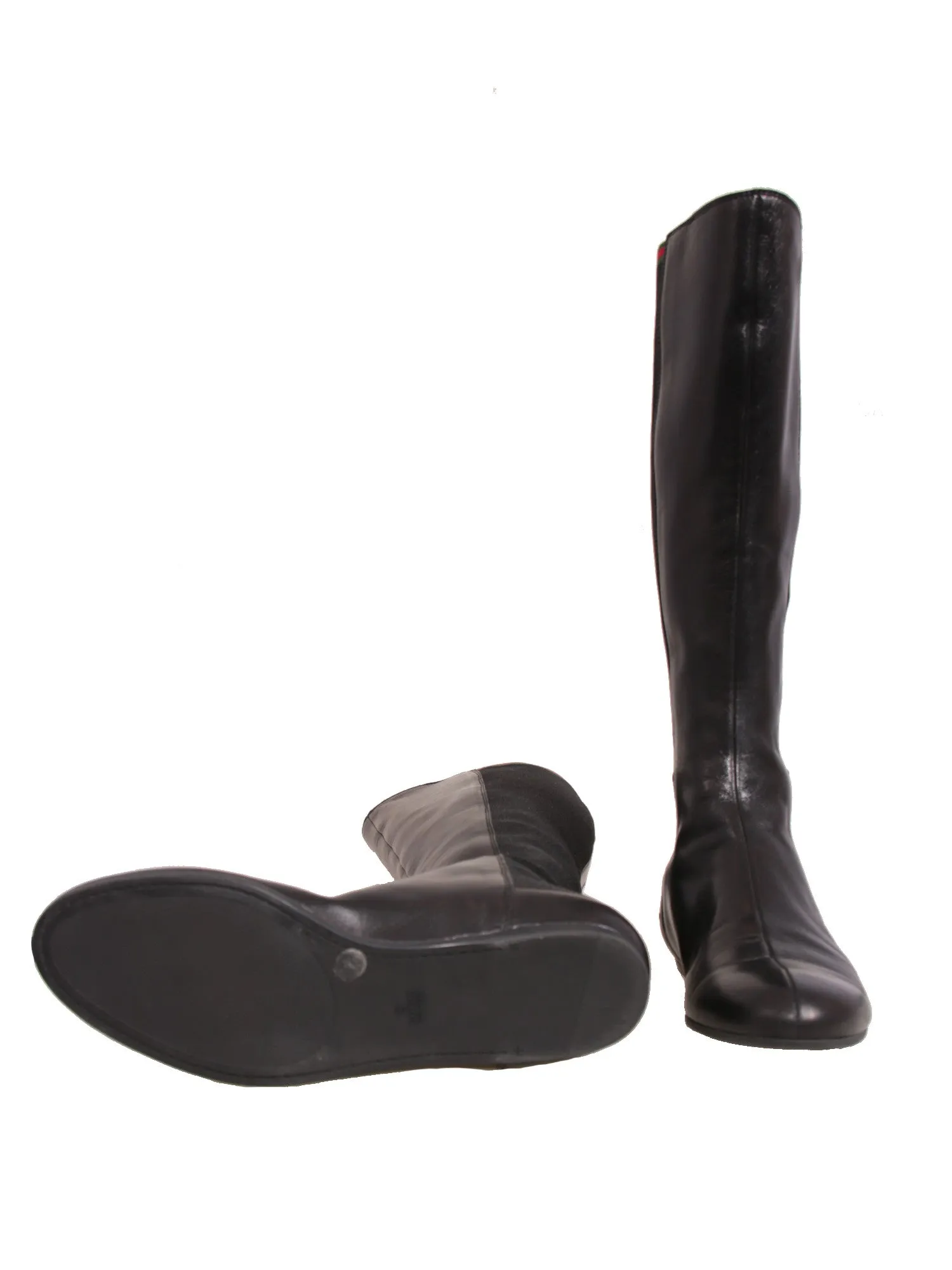 Flat Leather Boots